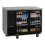 image of Turbo Air TBB-24-48SGD-N 49" Two Section Back Bar Cooler with Glass Door, 12.2 cu. ft.