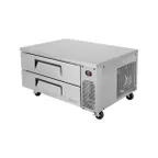 image of Turbo Air TCBE-48SDR-N 47" 2 Drawers Super Deluxe Chef Base Refrigerator, Flat Top, 7.5 cu. ft.