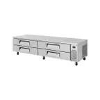 image of Turbo Air TCBE-96SDR-N 96" 4 Drawers Refrigerated Chef Base, Flat Top, 18.6 cu. ft.