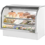 image of True TCGG-60-HC-LD 60" Curved Refrigerated Deli Display Case