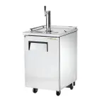 image of True TDD-1-S-HC 23" 1 Solid Swing Door Direct Draw Beer Cooler w/ 1 Tap & 1 Keg Capacity