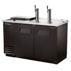 image of True TDD-2CT-HC 58" Solid Door Direct Draw Beer Dispenser with 2 Taps & 2 Keg Capacity