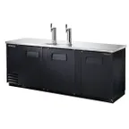 image of True TDD-4-HC 90" Solid Swing Door Direct Draw Beer Dispenser with 2 Taps & 4 Keg Capacity
