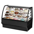 image of True TDM-R-59-GE/GE-B-W 59" Black Refrigerated Bakery Display Case