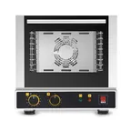 image of Tecnoeka EKFA 414 S Quarter-Size Electric Convection Oven w/ Manual Controls, Single Deck 