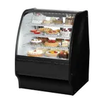 image of True TGM-R-36-SC/SC-B-W 36" Black Refrigerated Bakery Display Case