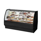 image of True TGM-R-77-SC/SC-B-W 77" Black Refrigerated Bakery Display Case