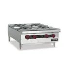 image of Therma-Tek TCHP24-4 24" Countertop Gas Hotplate with (4) Burners, Manual Controls, 120.000 BTU