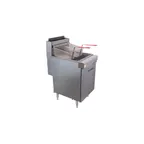 image of Therma-Tek TEK40-N Full Pot Floor Model Natural Gas Fryer w/ 50-lb Capacity, Thermostat