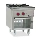 image of Therma-Tek TSP18-2 18" Gas Stock Pot Range w/ (2) Three Ring Burners, Front to Back Design, 200.000 BTU 