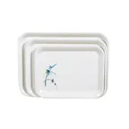 image of Thunder Group 0902BB Tray, 15-1/4" X 11-1/2", Rectangular, Break-Resistant - Dozen