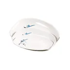 image of Thunder Group 2309BB Teriyaki Tray, 9" X 6-1/2", Oval, Break-Resistant - Dozen