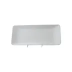 image of Thunder Group 24110WT Plate, 11-1/4"L X 5"W, Rectangular, Wave Edge - Dozen