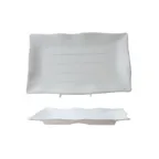 image of Thunder Group 24140WT Plate, 13-1/2"L X 9-1/8"W, Rectangular, Wave Edge - Dozen