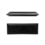 image of Thunder Group 29115BK Plate, 15" X 5-1/4" X 1" Deep, Rectangular, Break-Resistant - Dozen
