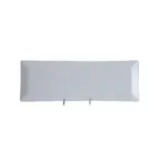 image of Thunder Group 29115WT Plate, 15" X 5-1/4" X 1" Deep, Rectangular, Break-Resistant - Dozen