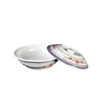 image of Thunder Group 8011AR Serving Bowl, 80 Oz., 11" Dia. With Lid, Rose