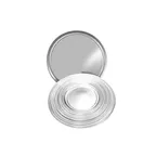 image of Thunder Group ALPTWR012 Pizza Tray, 12", Wide Rim, Solid, Aluminum