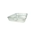 image of Thunder Group ALRP9605 Double Roasting Pan, 24" X 18" X 4-1/2", With Drop Loop Handles, Heavy Duty