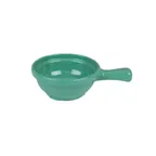image of Thunder Group CR305GR Soup Bowl, 10 Oz., 6-3/4" X 4-1/4" X 2" Deep, With Handle - Dozen