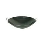 image of Thunder Group IRWC001 Wok, 19" Dia., Curved Rim, 2 Round Riveted Handles