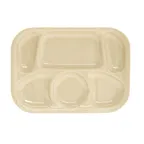 image of Thunder Group ML803T Compartment Tray, 13" X 9.5", 6 Compartments, Break-Resistant - Dozen
