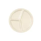 image of Thunder Group NS702T Compartment Plate, 10" Dia., Round, 3-Wells - Dozen