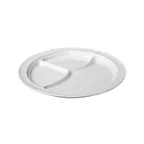 image of Thunder Group NS703W Compartment Plate, 10-1/4" Dia., Round, 3-Wells - Dozen