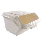 image of Thunder Group PLIB010S Shelf Ingredient Bin - 10-Gallon (150 Cup), Flip-Top Lid, Scoop Holder, NSF, Dishwasher Safe
