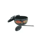 image of Thunder Group Plnb002 Donburi Bowl, 30 Oz., For Soup And Noodles Includes Lid & Ladle