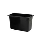 image of Thunder Group PLPA8138BK Food Pan, 1/3 Size, 8" Deep, Shatter And Scratch Resistant, Black