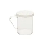 image of Thunder Group PLRDH003 Dredge, 10 Oz. With Handle, 3 Snap-On Lids (Fine, Medium And Large Holes) - Set