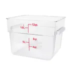 image of Thunder Group PLSFT012PC Food Storage Container, 12 Quart, Square, Scratch & Break Resistant
