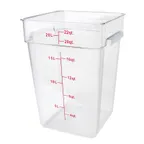 image of Thunder Group PLSFT022PC Food Storage Container, 22 Quart, Square, Scratch & Break Resistant