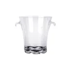 image of Thunder Group PLTHBK040C Ice Bucket, 4 Quart, 8" Dia. X 8-1/2"H, w/ Handles, Clear