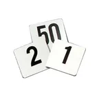 image of Thunder Group PLTN4100 Table Number Cards, 4" X 4", Numbers 1-100, Plastic - Pack