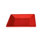 image of Thunder Group PS3211RD Square Plate, 10-1/4", Wide Rim, Break-Resistant, Passion Red