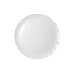 image of Thunder Group RF1016W Plate, 16" Dia., Round, Scallop Edge, Black Pearl
