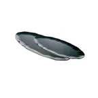 image of Thunder Group RF2024B Platter, 24"L X 10"W, Oval, Scallop Edge, Black Pearl