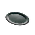 image of Thunder Group RF2224BW Platter, 22"L X 16-1/2"W, Oval, Break-Resistant, Black Pearl