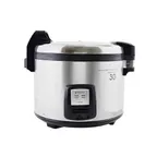 image of Thunder Group SEJ3201 Commercial Electric Rice Warmer, 30 Cups, Wood Grain Finish, 110/120V