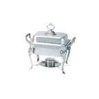image of Thunder Group SLRCF0825 Half-Size Deluxe Chafer, 4 Quart, Lift-Off Cover, Canned Heat - Set