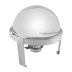 image of Thunder Group SLRCF0860 Chafer, 6 Quart, Round Roll-Top, Swivels Open To 90° - Set