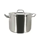 image of Thunder Group SLSPS020 Induction Stock Pot, 20 Quart, 12-3/8" Dia. X 10-1/2"H With Lid