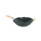 image of Thunder Group TF002 Wok, 14" Dia., Non-Stick, Hanging Loop
