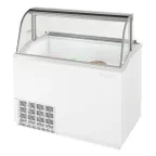image of Turbo Air TIDC-47W-N 47" Ice Cream Dipping Cabinet w/ Curved Sneeze Guard