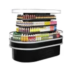 image of Turbo Air TIOM-36RSRB-N 48" Island Display Self-Serve Refrigerated Merchandiser in Black