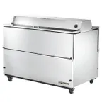 image of True TMC-58-S-DS-HC 58" Dual Sided Milk Cooler, Forced Air, 16 Crates Capacity
