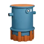image of Thermaco TZ-600-SSA Grease Trap Trapzilla Grease Interceptor with Support Stand, 4" Inlet - 75 GPM