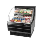 image of Turbo Air TOM-30LW(B)-N 28" Horizontal Open Display Merchandiser in White, Self-Contained, 1 Shelf